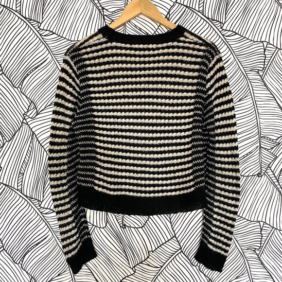 Blonde + Blonde Black and White Knitted Jumper - Picture 3 of 4